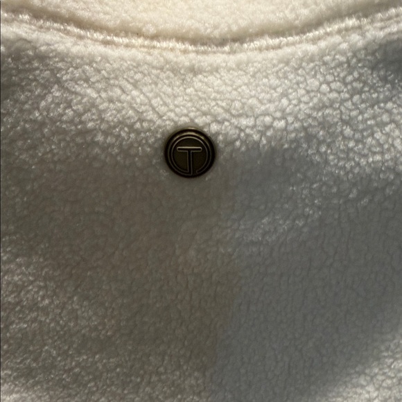NWT T by Talbots Vintage Sherpa Full Zip Women's Cream Fleece Jacket sizeMedium - Picture 6 of 8
